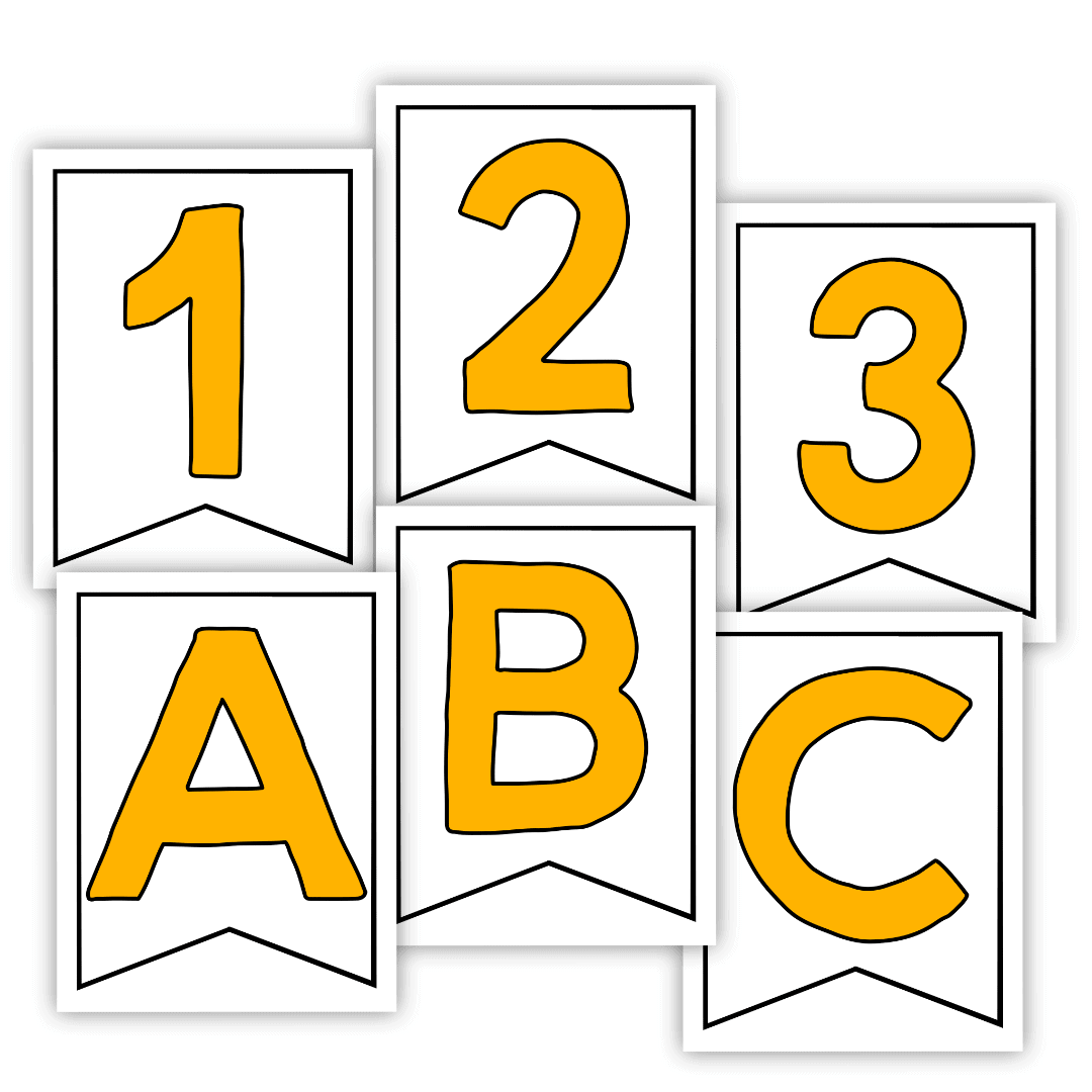Large Banner Letters And Numbers You Can Print At Home! Sunshine and