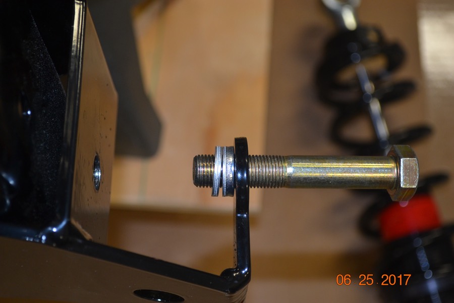 Lower shock mount spacer detail Sunshine Garage Mk IV Roadster