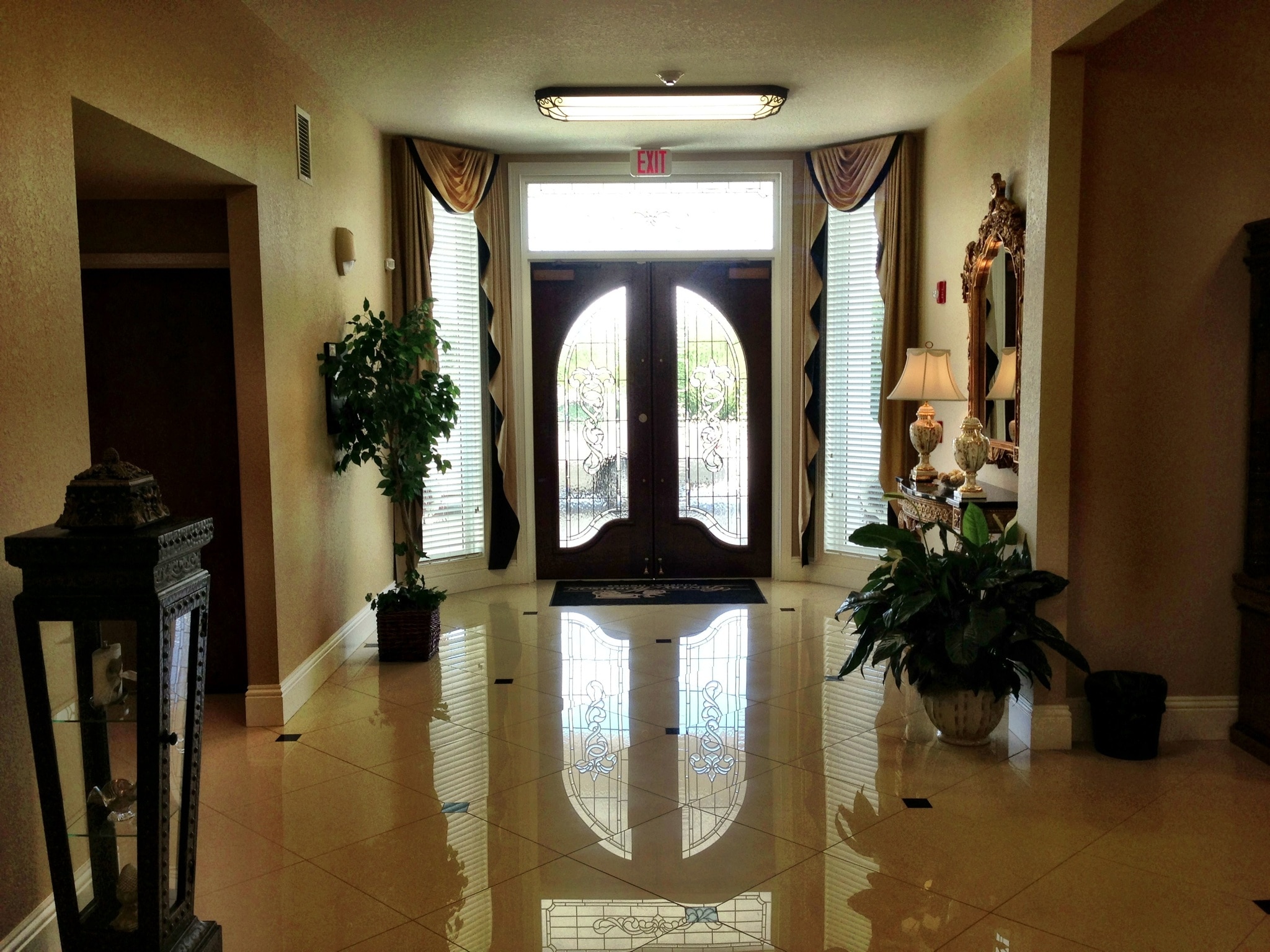 Flooring and Blinds at Funeral Home in Lakeland FL Sunshine Interiors