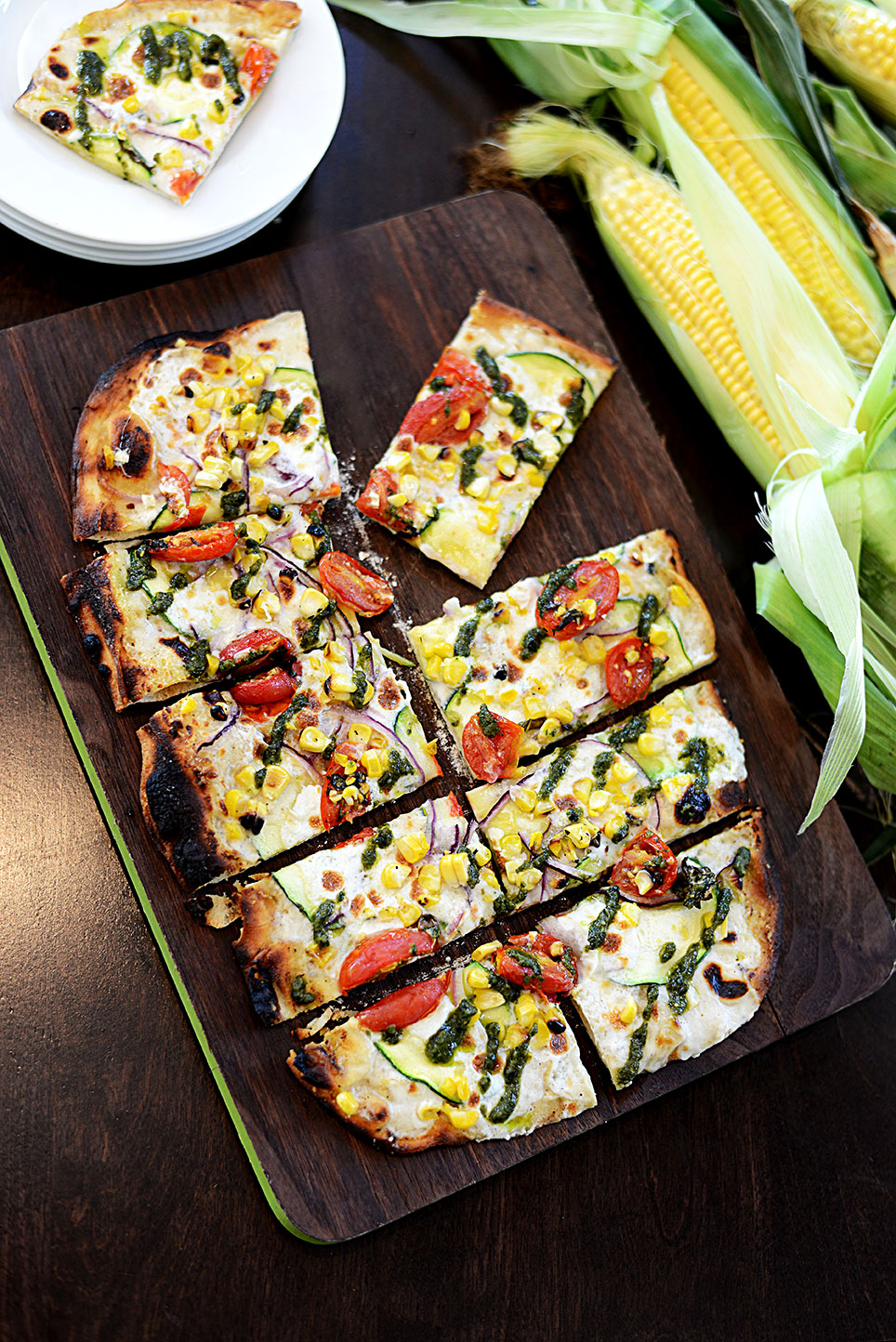 Sweet Corn Vegetable Flatbread Sunshine Sweet Corn