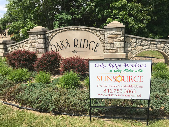 Oaks Ridge Meadows An HOA Group Buy Success! Sun Source Homes