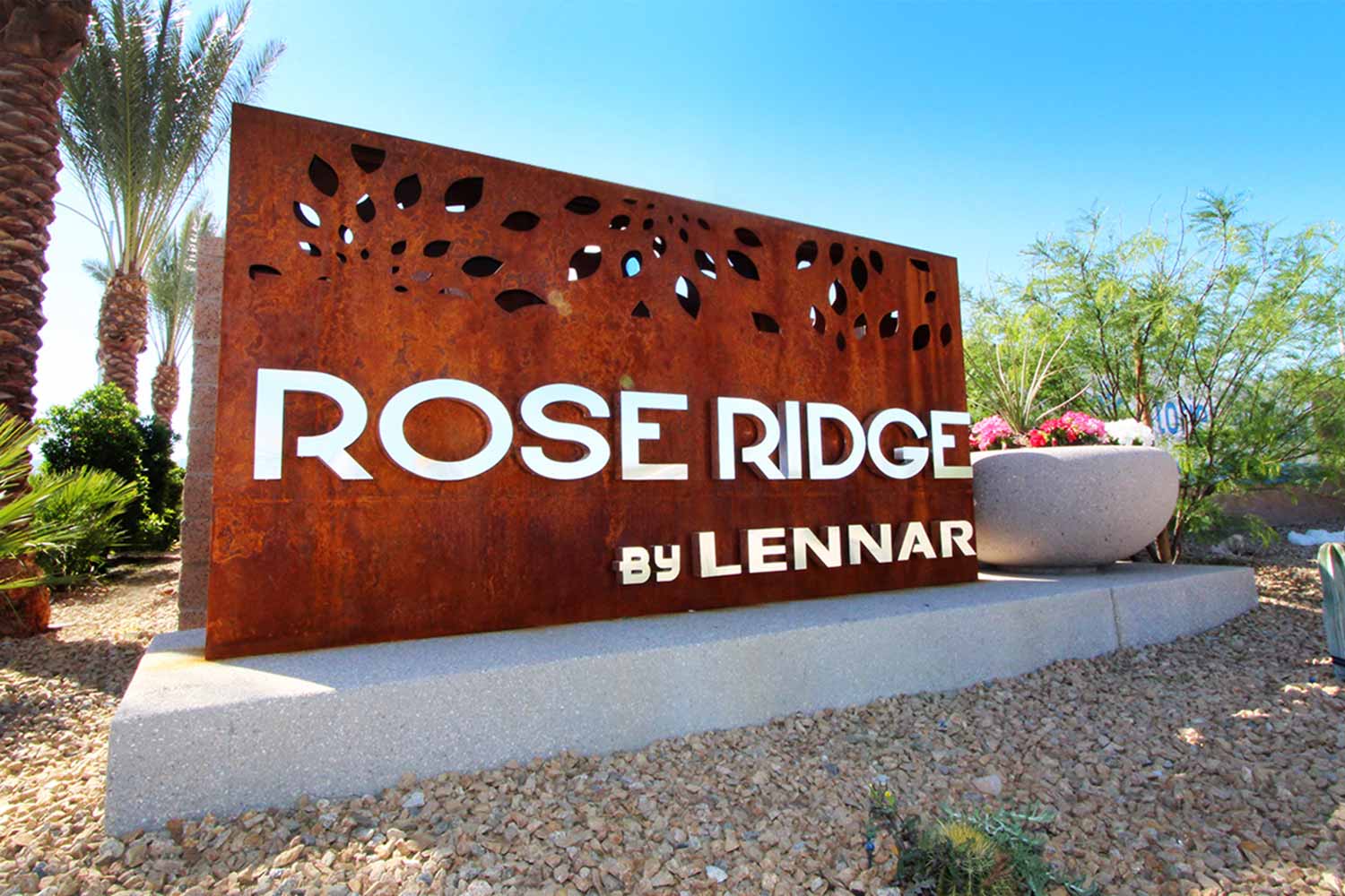 Rose Ridge Landscape Project by Sunstate Companies of Las Vegas