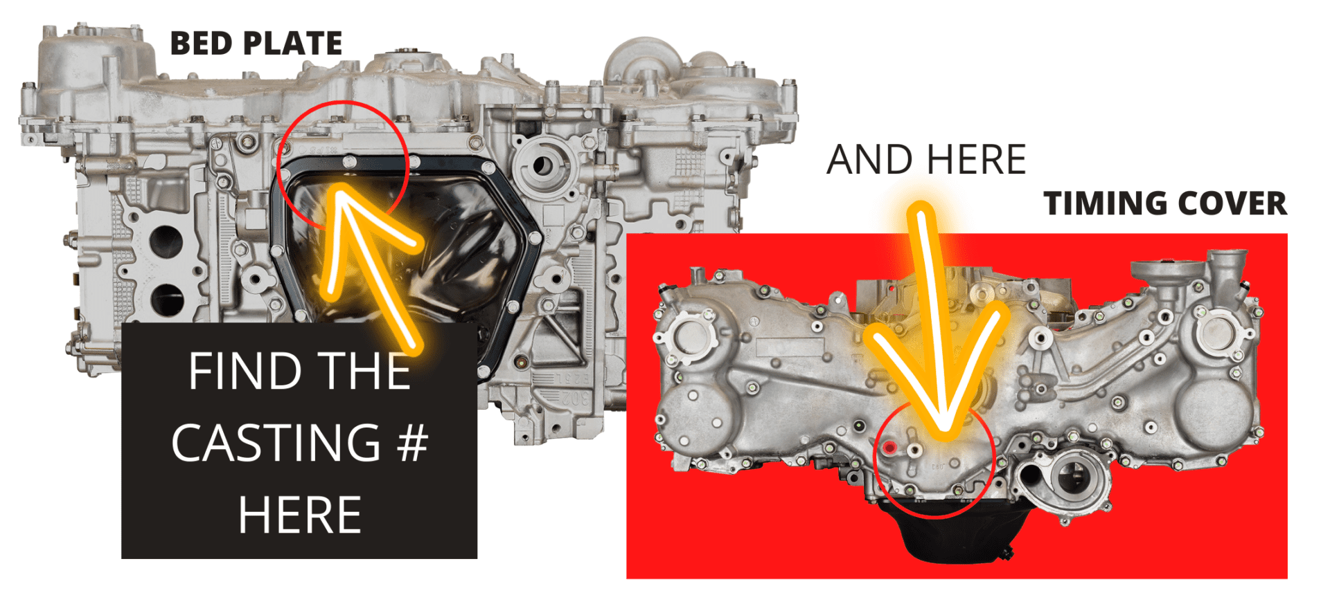 Subaru 2.5L FB25 DOHC Long Block (1113 Forester) Sunwest Automotive