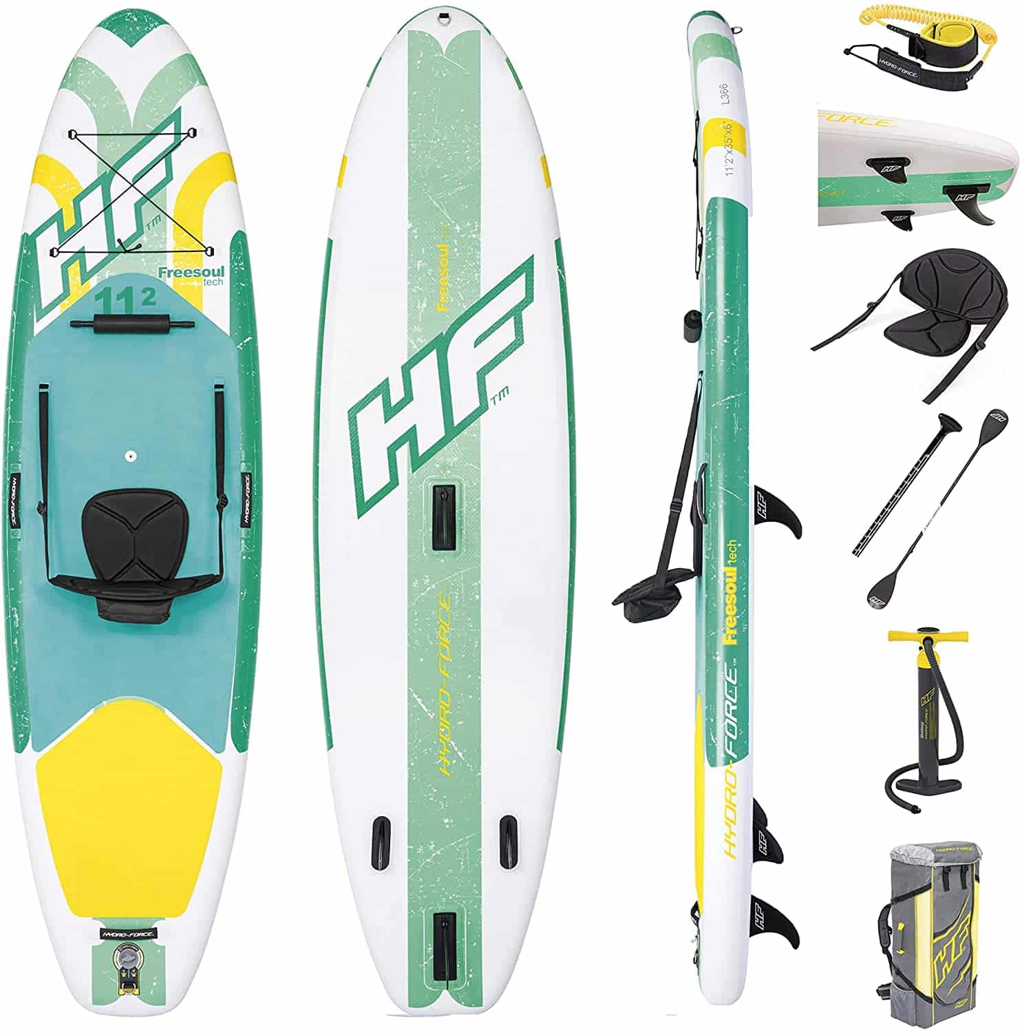 Hydro Force FREESOUL Stand UP Paddle Board SUP Board Gear