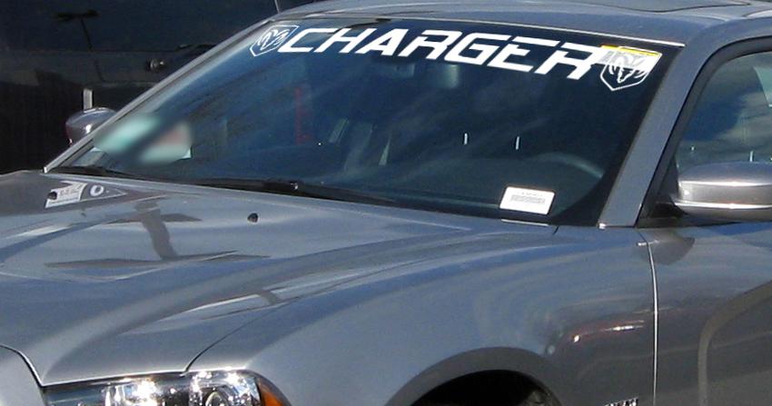 Product Window Windshield banner vinyl decal sticker firs Dodge Charger