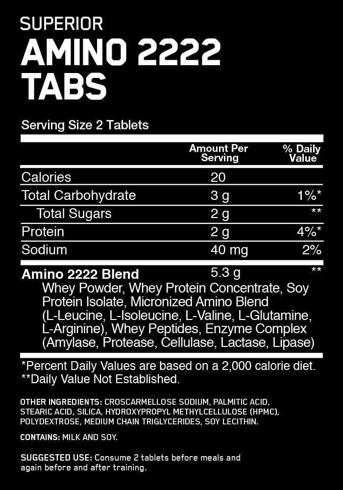 Optimum Nutrition Superior Amino 2222 320 Tablets Super Supplement