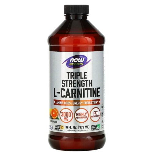 Now Foods LCarnitine Liquid 3000 mg 32 Servings Super Supplement