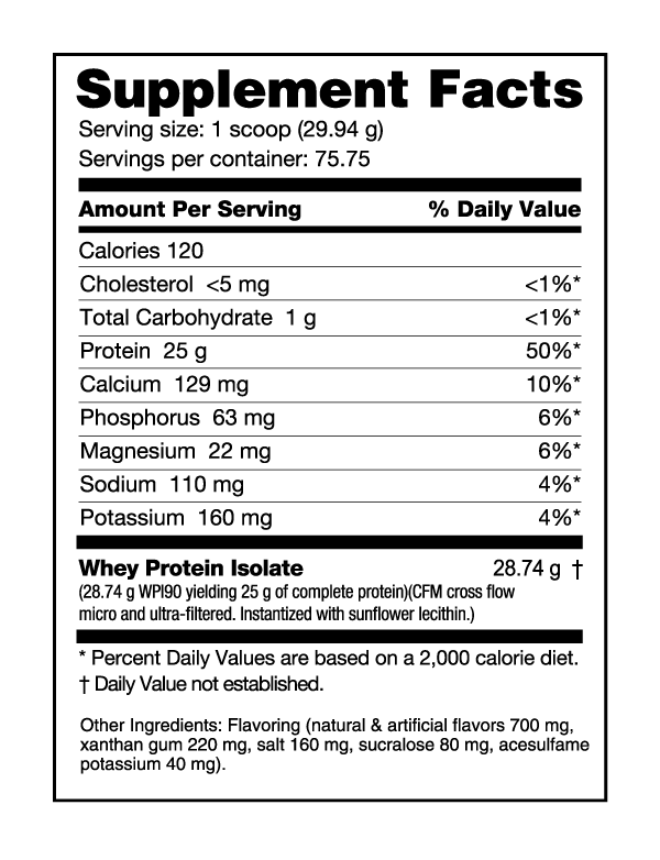 Nutrabio Whey Protein Isolate 5 Lbs. Super Supplement