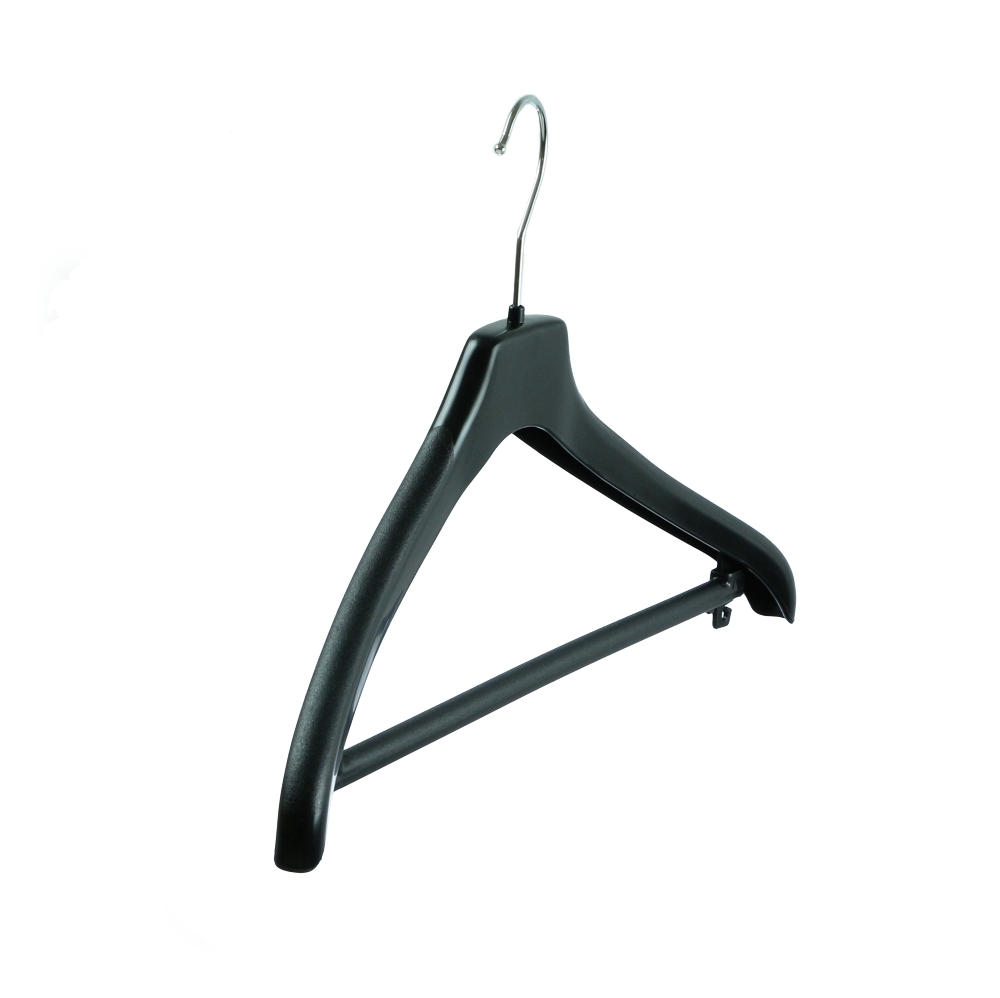 Plastic Suit Hangers with Bar 44cm x 100 Super Hanger Manufacturing