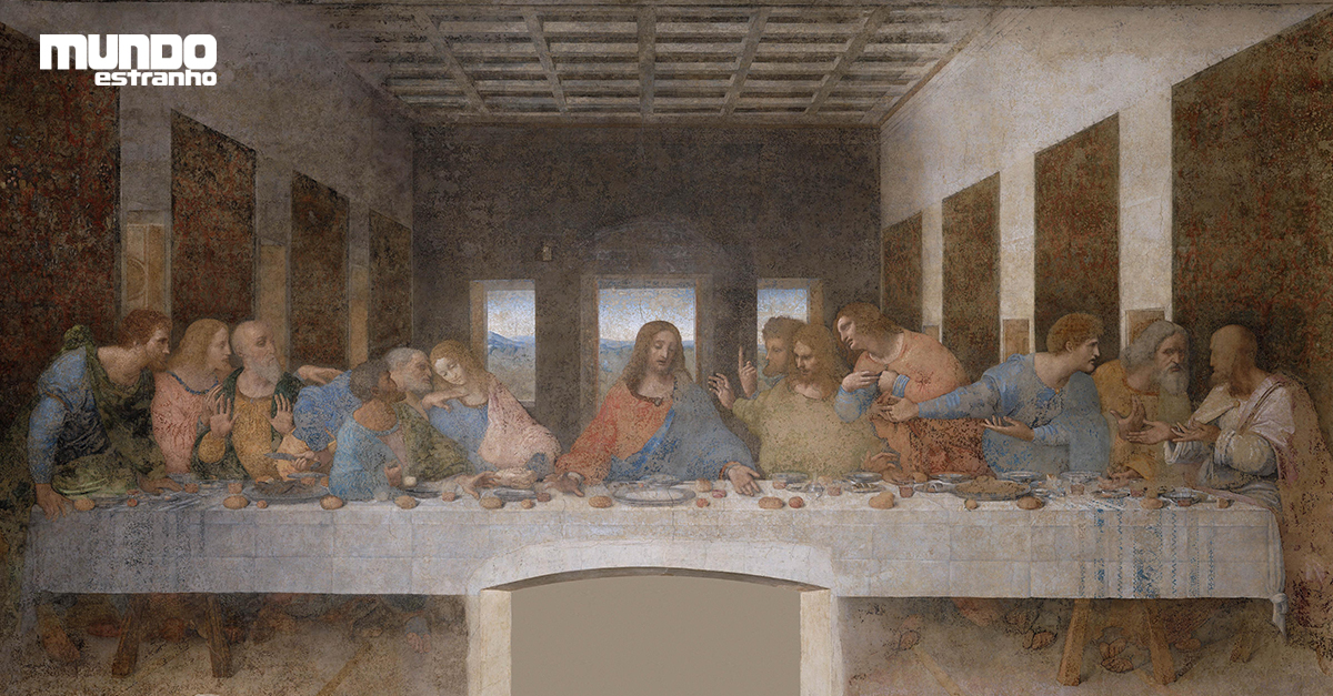 Ha Mensagens Secretas Em A Ultima Ceia De Da Vinci Super