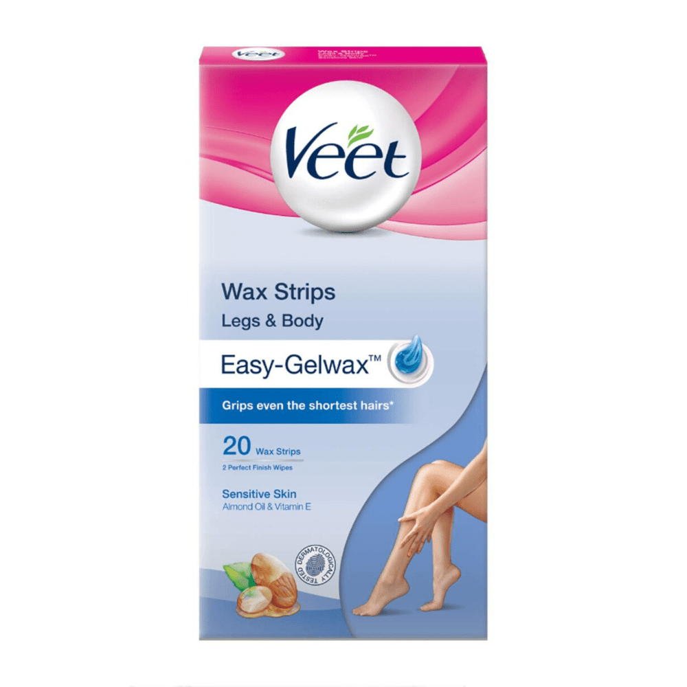 Veet EasyGelwax Hair Removal Wax Strips Sensitive