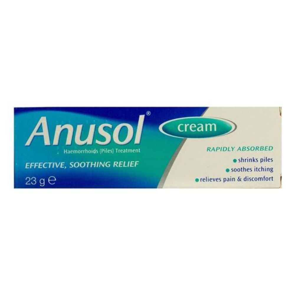 Anusol Cream 23G Pain Relief Mulligans Pharma