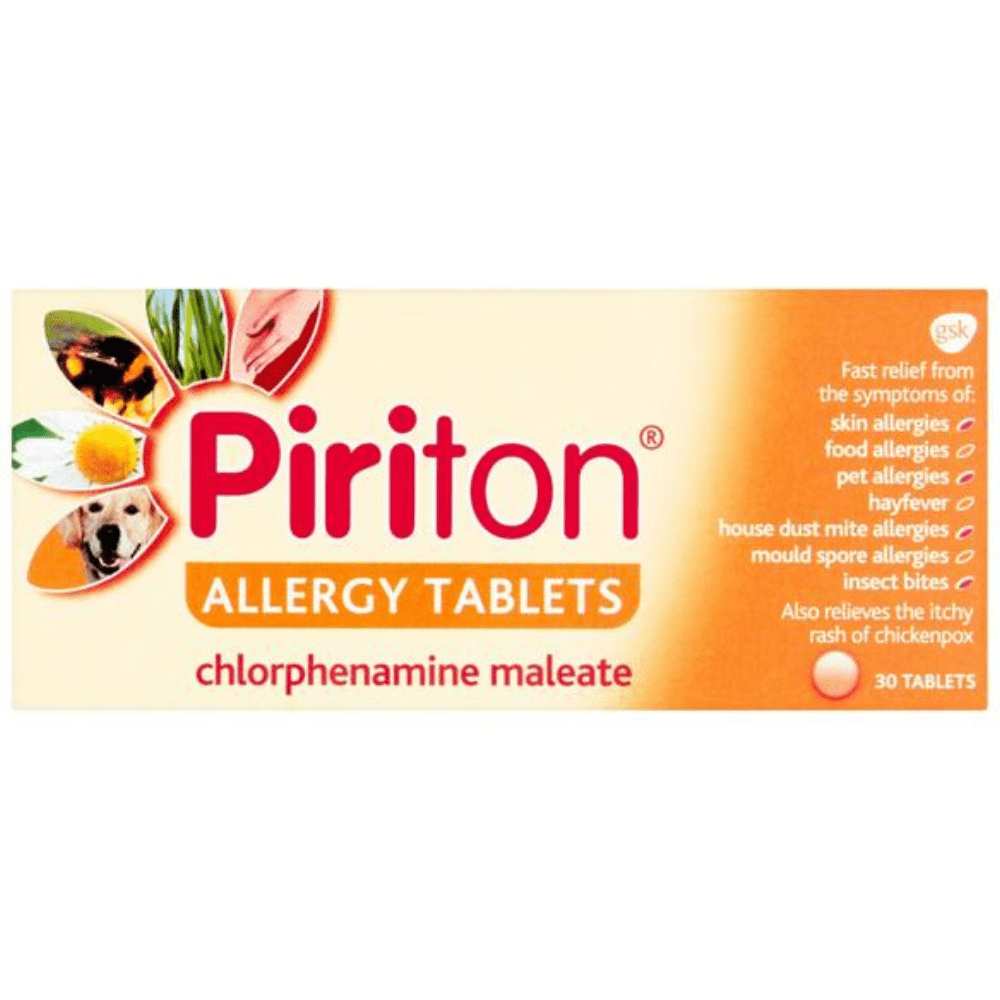 Piriton Antihistamine Allergy Relief Tablets 30s