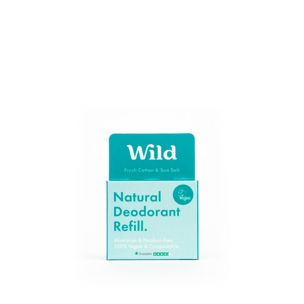 Wild Natural Deodorant Fresh Cotton & Sea Salt Ref