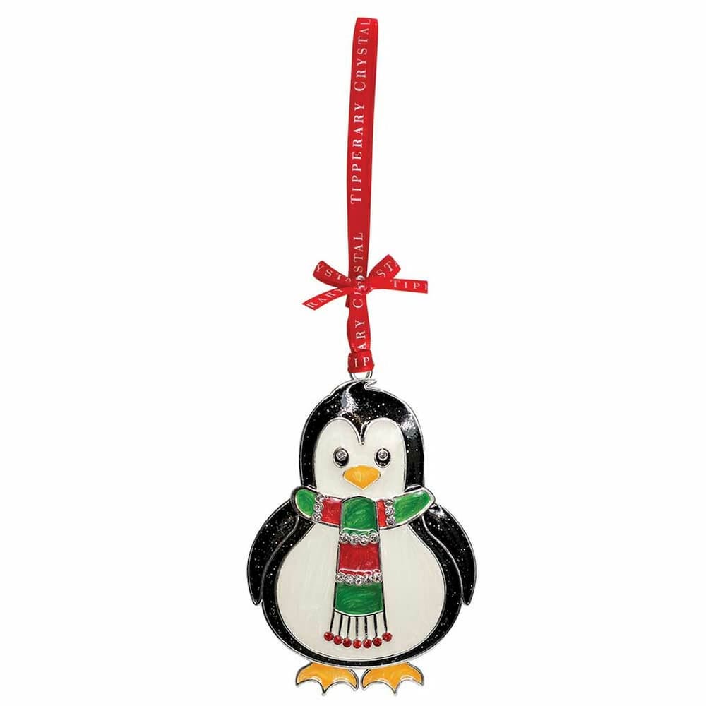 Tipperary Crystal Sparkle Penguin Christmas Decor
