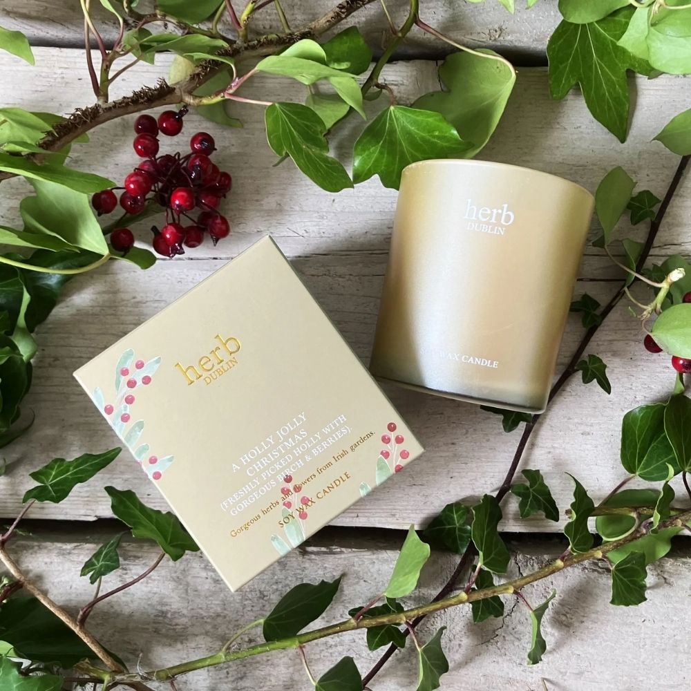Herb Dublin Candles Holly Jolly Christmas