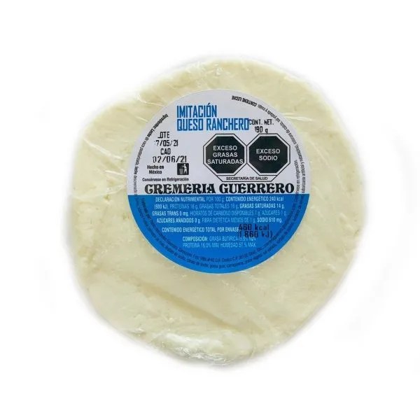 Queso Ranchero Guerrero 190 gr