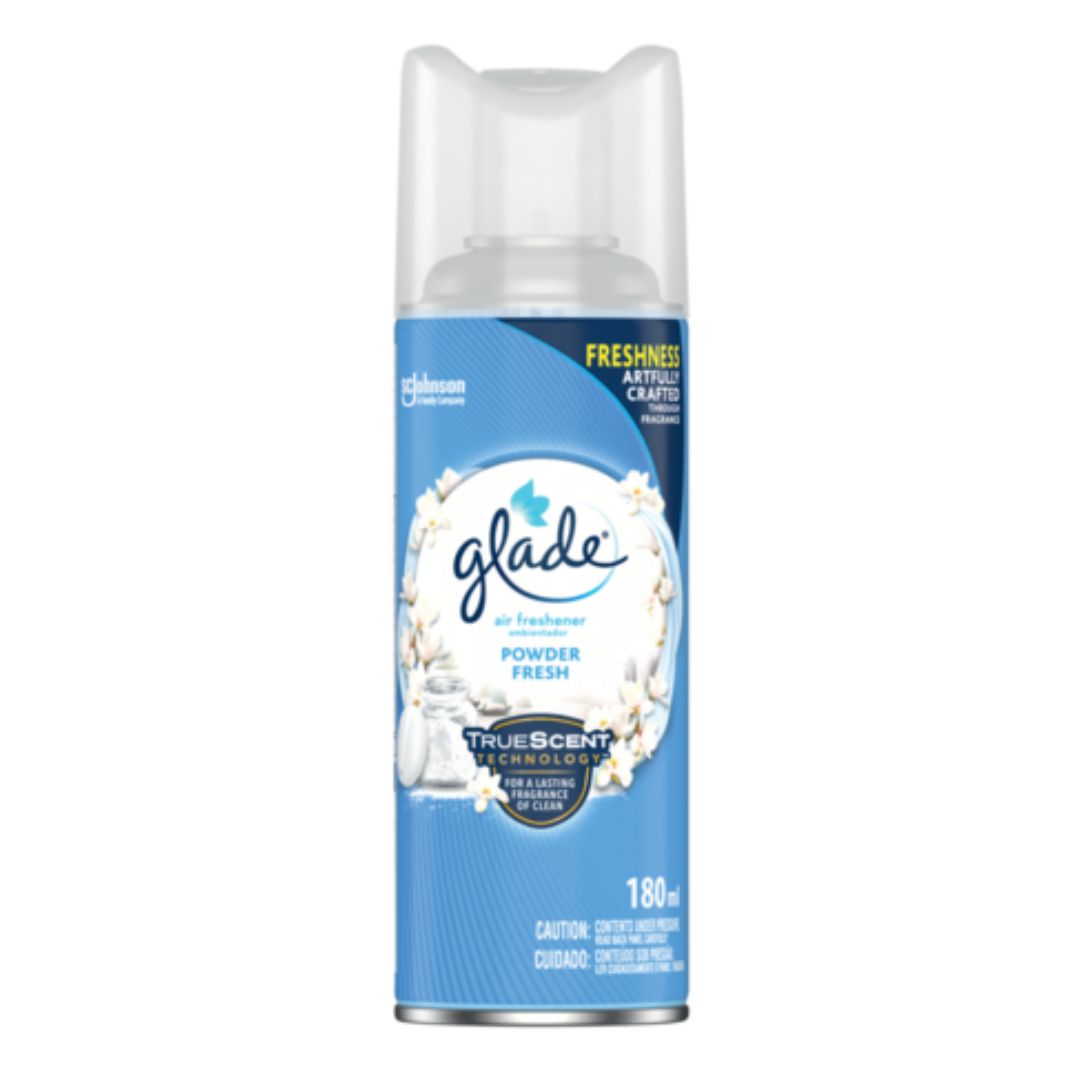 Glade Aerosol Air Freshener Powder Fresh 180ml Superb Hyper