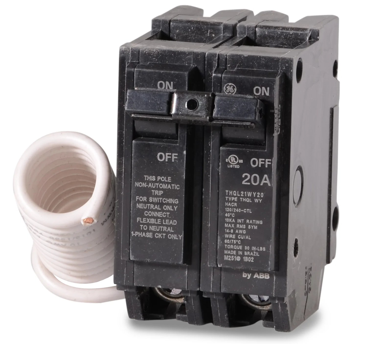 General Electric THQL21WY20 2 Pole Circuit Breaker – SuperBreakers