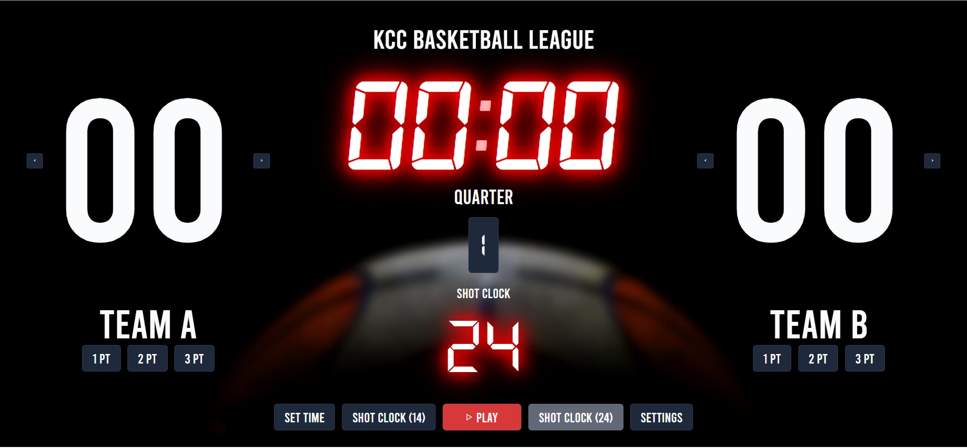 Basketball Scoreboard and Timer SUPERBYTE