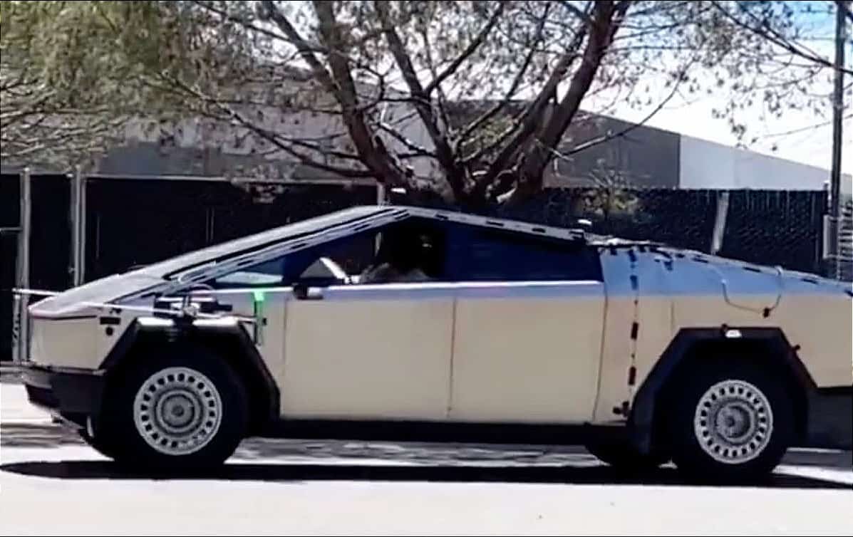 Tesla Cybertruck spotted with calibration kit in California