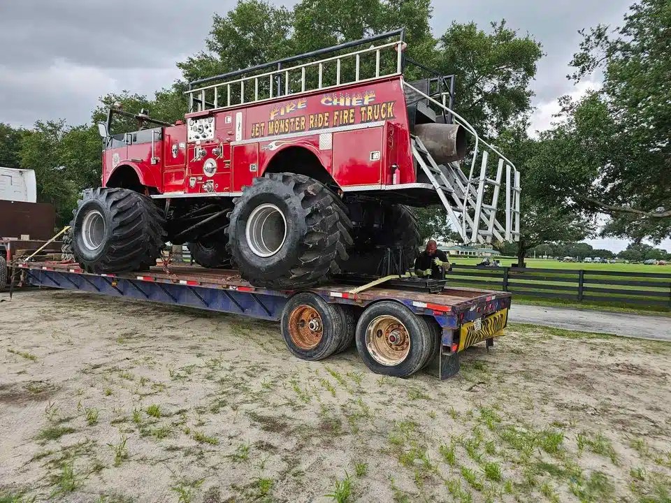 Florida man built a jet-powered fire truck monster truck