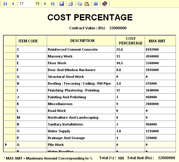 BUILDERS BILL A Software for Labour & Material Rate Contracts