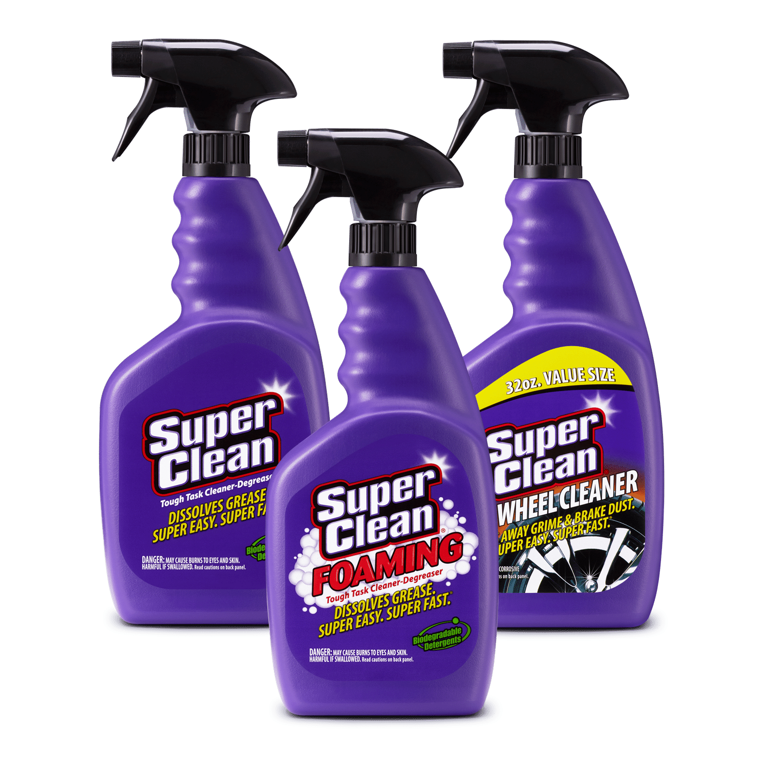 Super Clean® Variety 3-Pack With Foaming Trigger - SuperClean