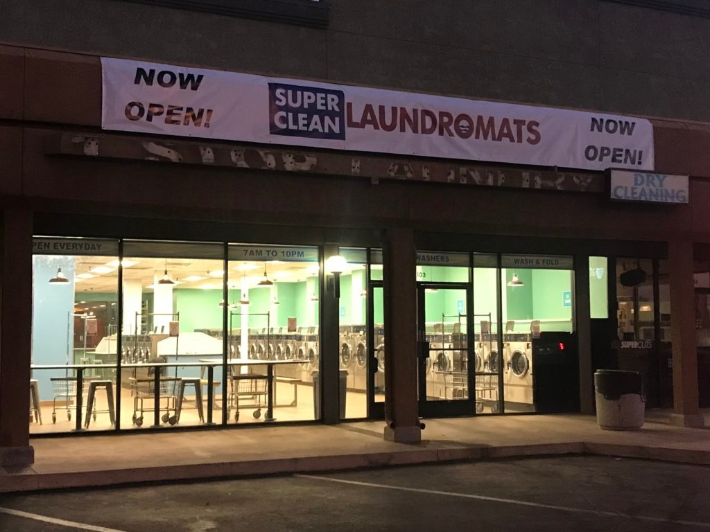 Storefront SuperClean Laundromats