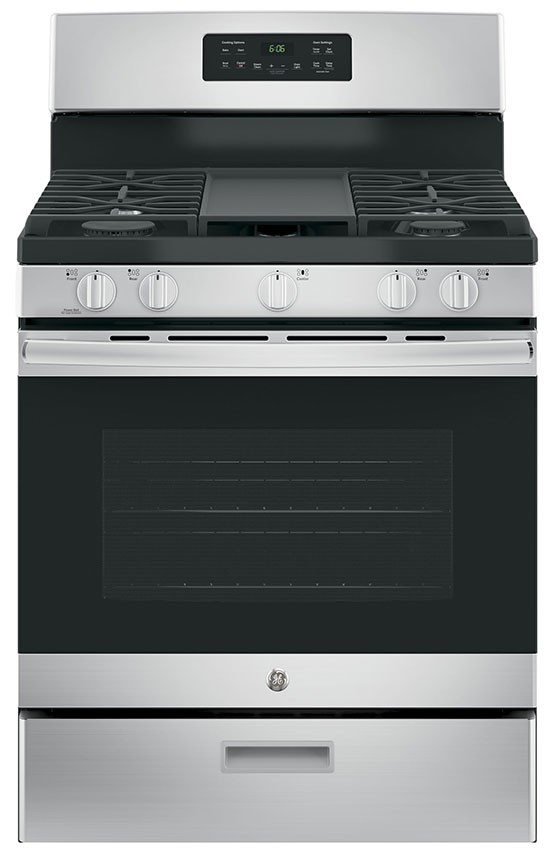 GE JGBS66REKSS 30" FreeStanding Gas Range Stainless Superco