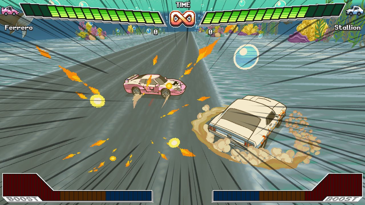 Footsies with cars Buck up and Drive!