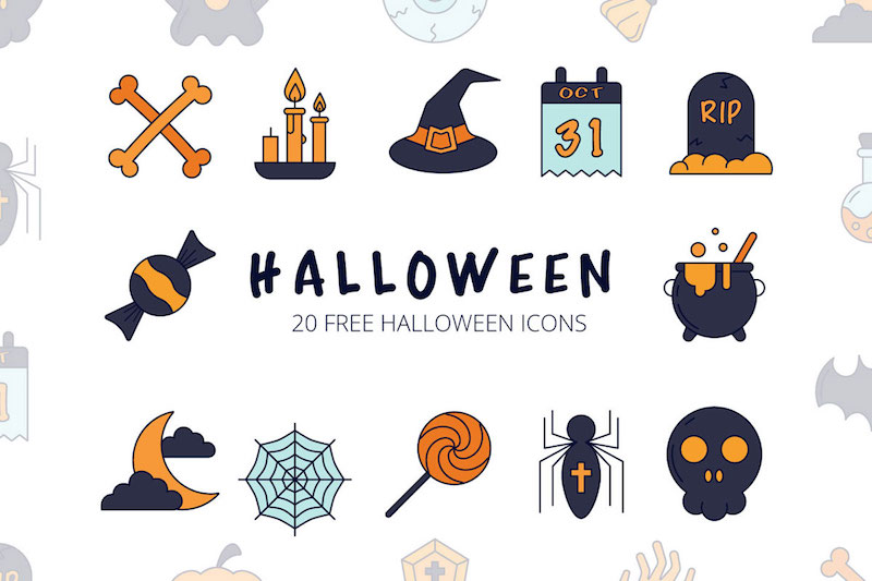 20+ Halloween Icon Sets - Free And Premium - Super Dev Resources