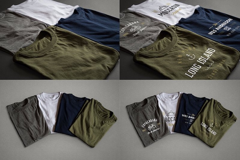20 Free TShirt Mockups PSD to Showcase your Apparel