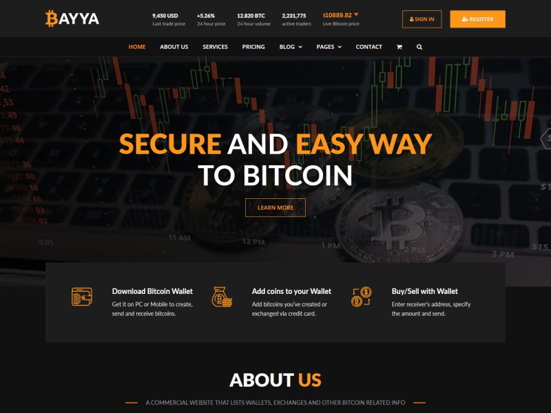 20 Best Bitcoin & Cryptocurrency Website Templates & Themes - Super Dev Resources