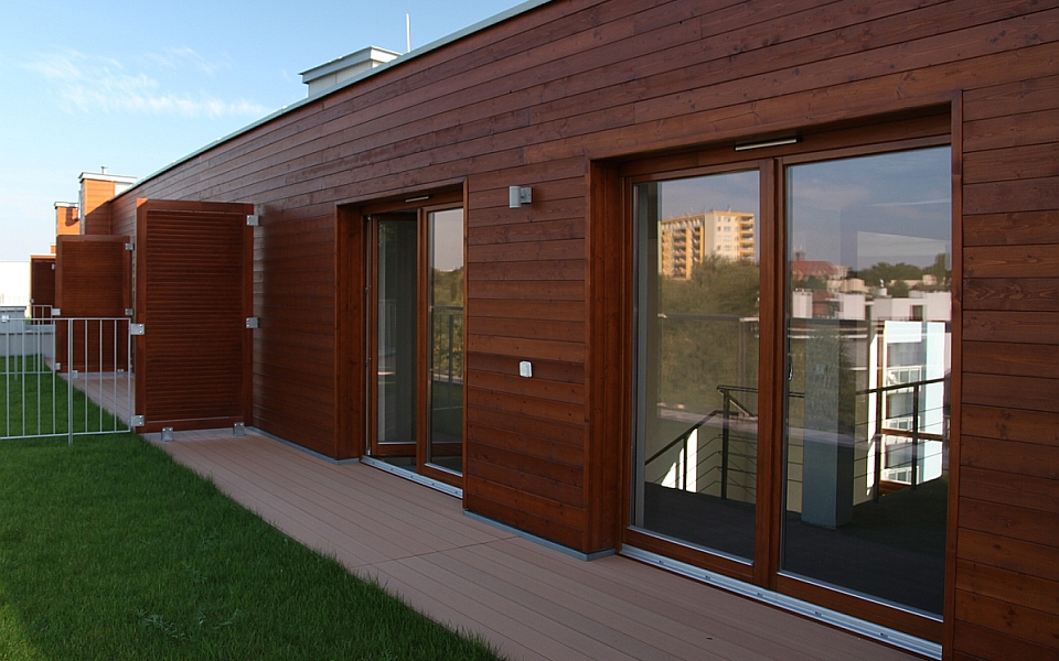 Wooden elevation Superdrew okna, drzwi, tartak