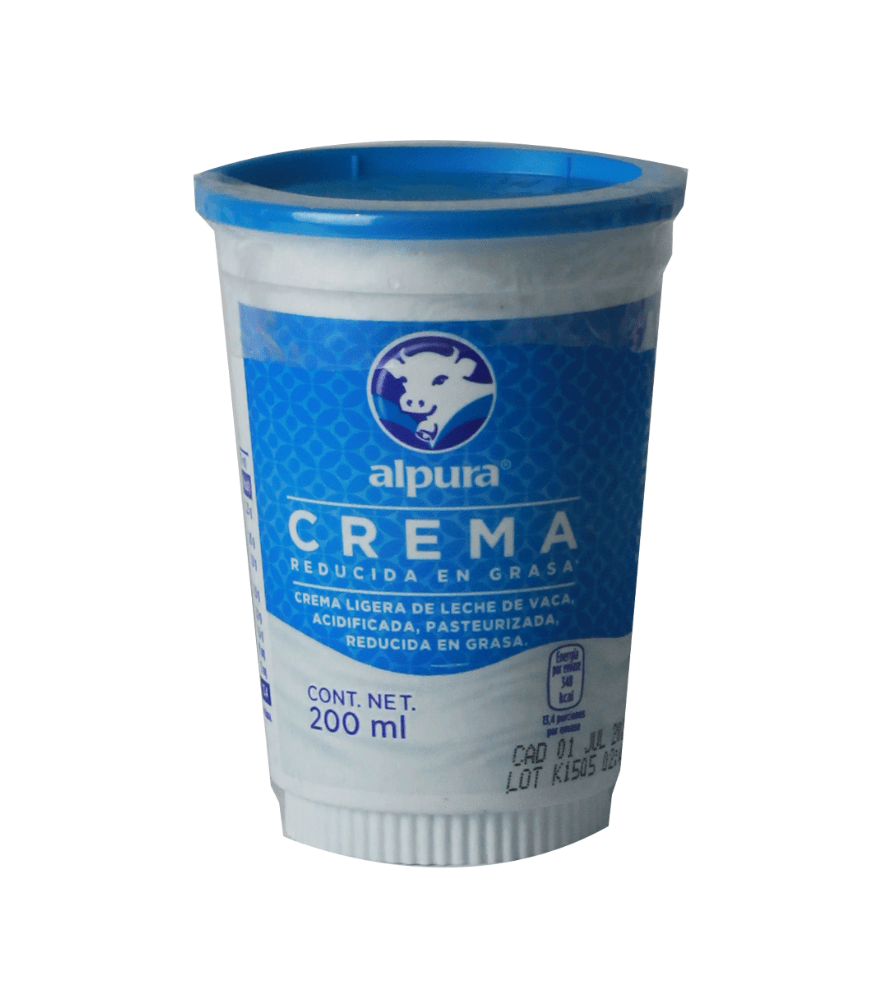 7501055903924 Crema Reducida en Grasa Alpura 200 gr