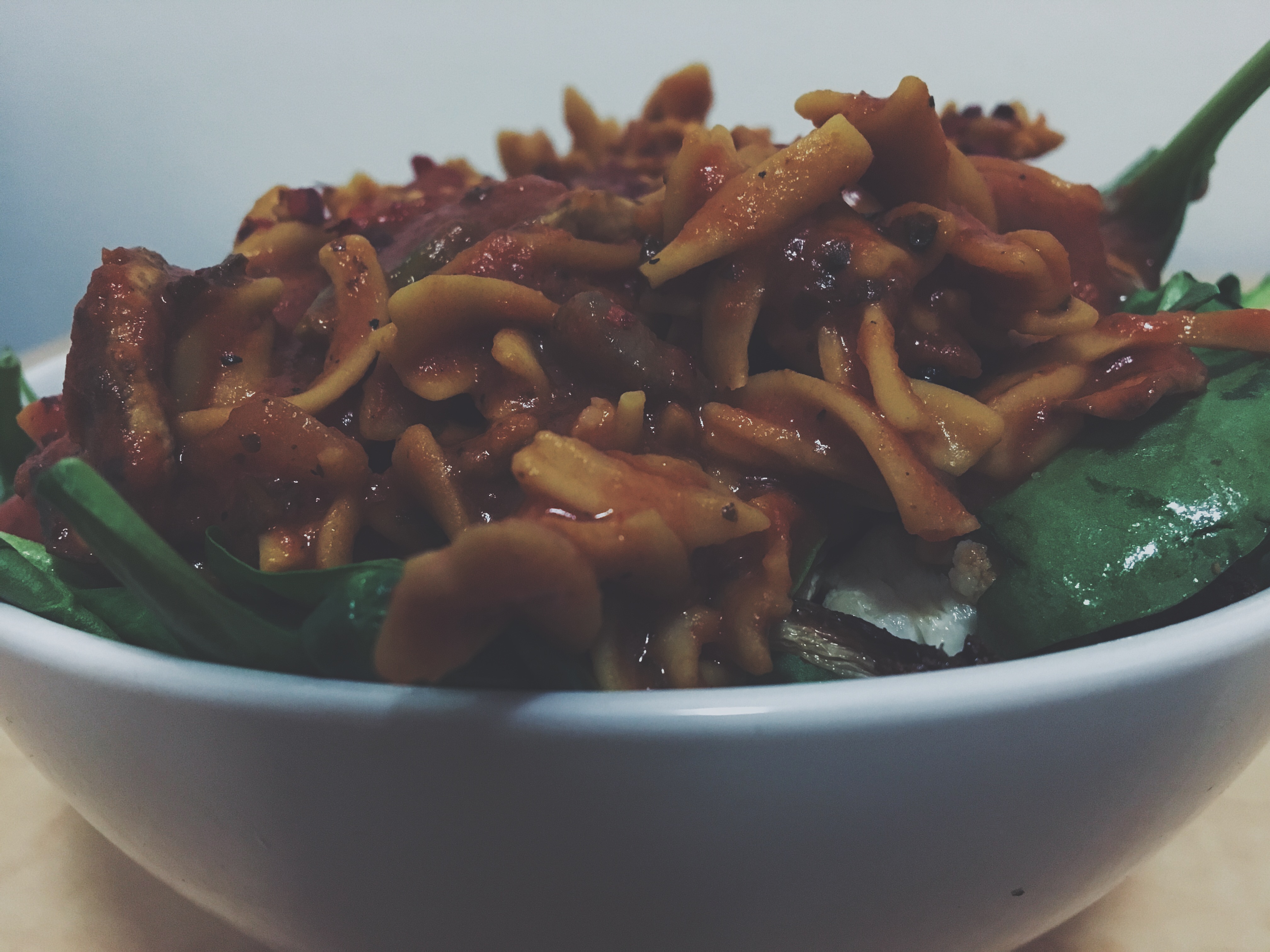 Classic Mushroom Marinara Rotini (made with Banza pasta) superfitbabe