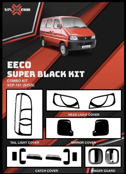 Buy Maruti Suzuki Eeco Super black finish combo kit
