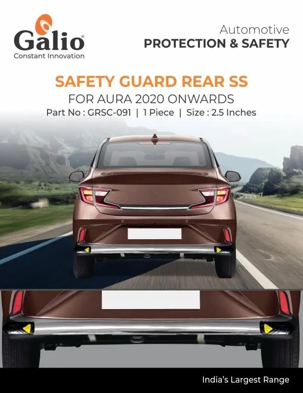 Buy Hyundai Aura Safety Guard Rear SS Superfluous Mart