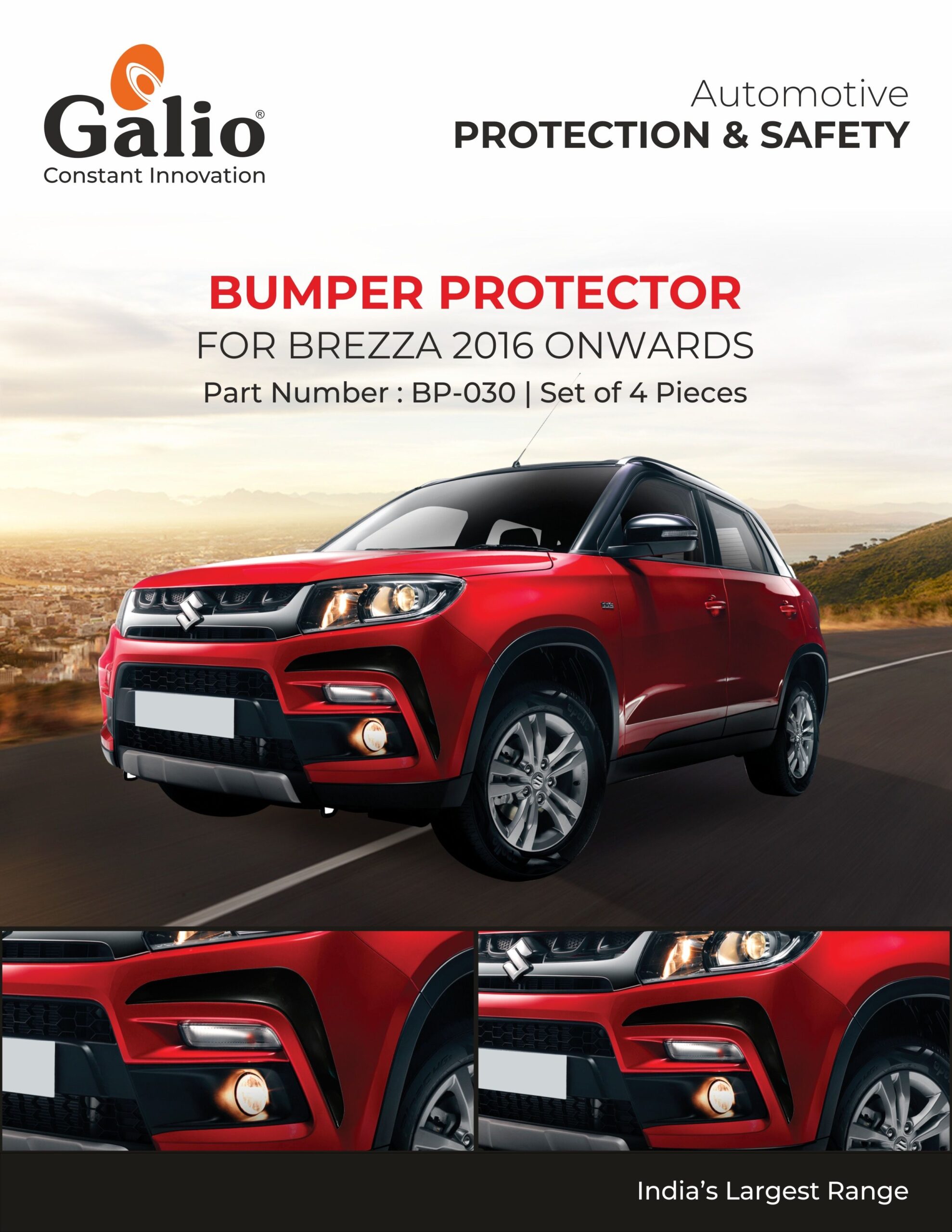 Buy bumper Protector for Maruti Suzuki Brezza Superfluous Mart