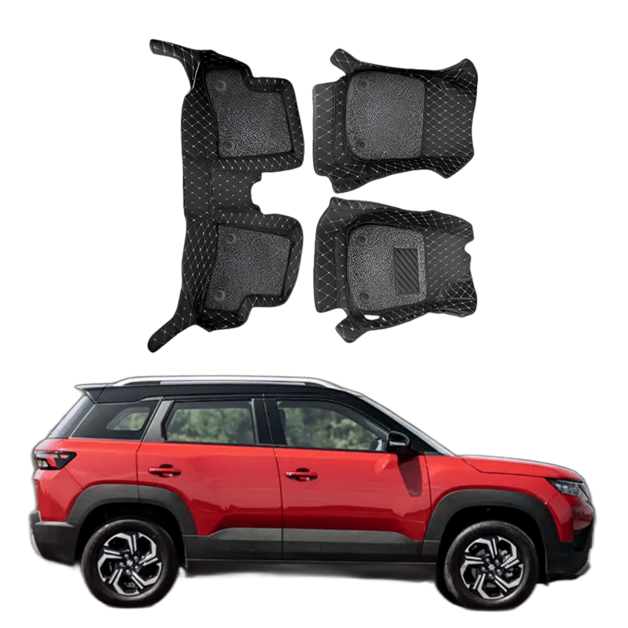Buy 7D car floor mats for Maruti Suzuki Brezza Superfluous Mart