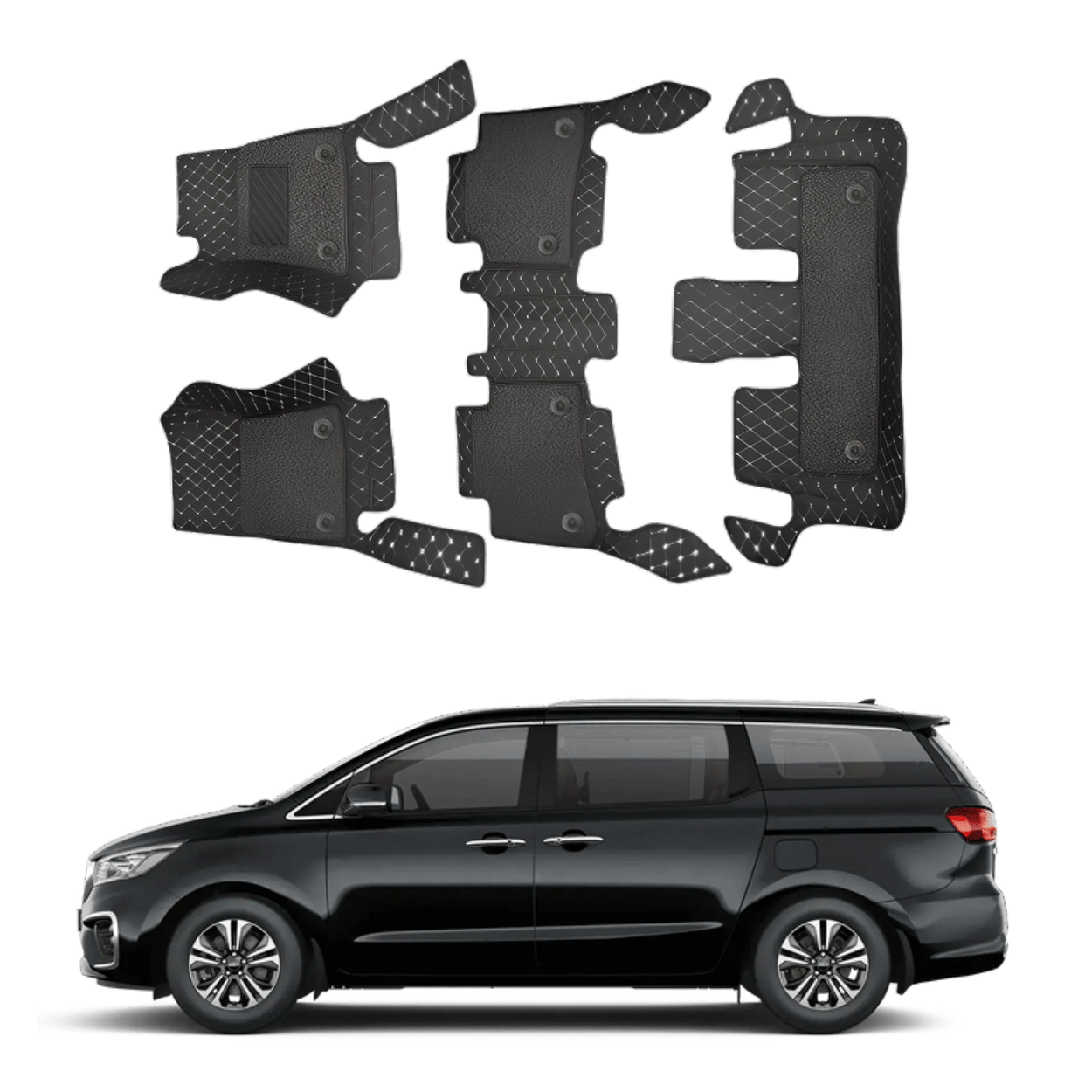 Buy 7D Car Floor Mats For KIA Carnival Superfluous Mart