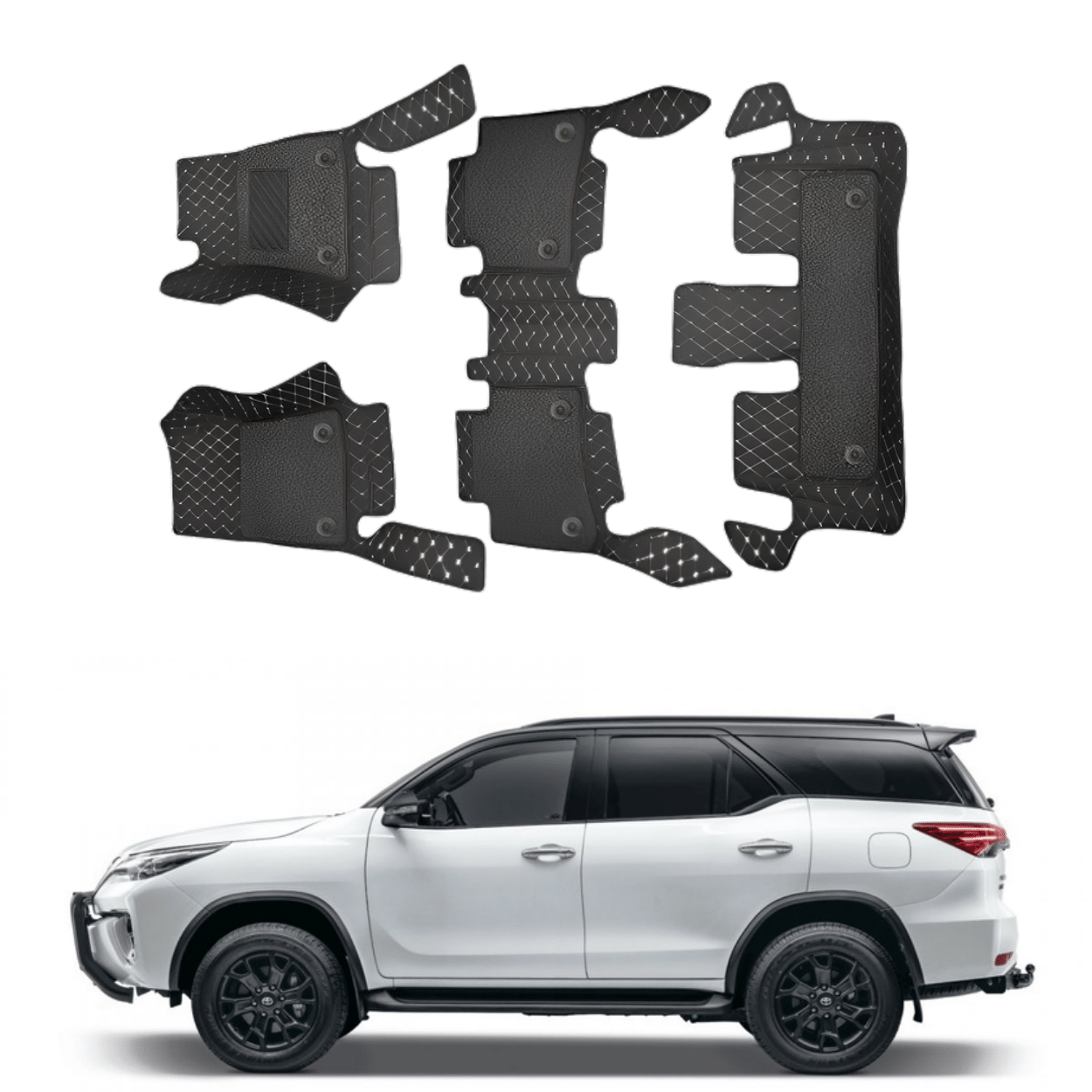 Buy 7D Car Floor Mats For Toyota Fortuner Superfluous Mart