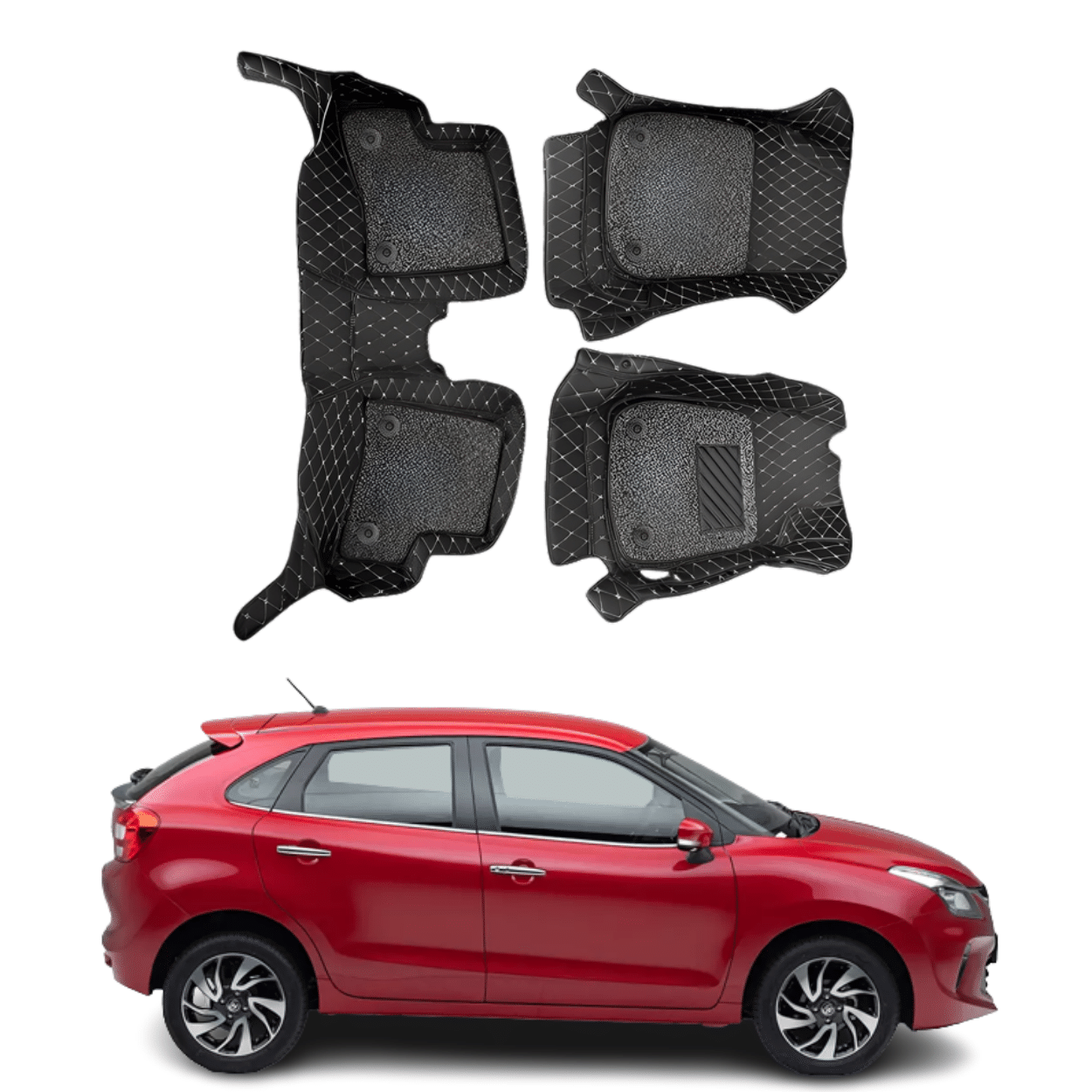 Buy 7D Car Floor Mats For Toyota Glanza Superfluous Mart