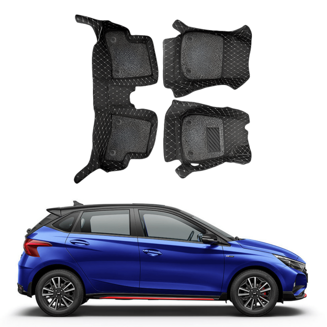 Buy 7D Car Floor Mats For Hyundai I20 NLine Superfluous Mart