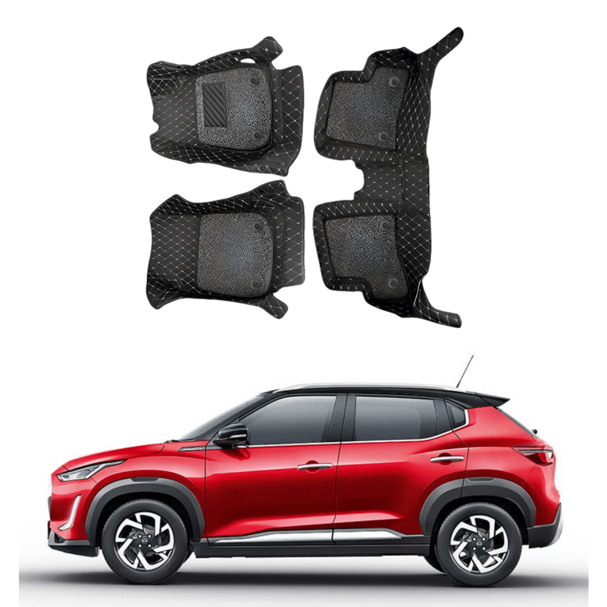 Buy 7D Car Floor Mats For Nissan Magnite Superfluous Mart