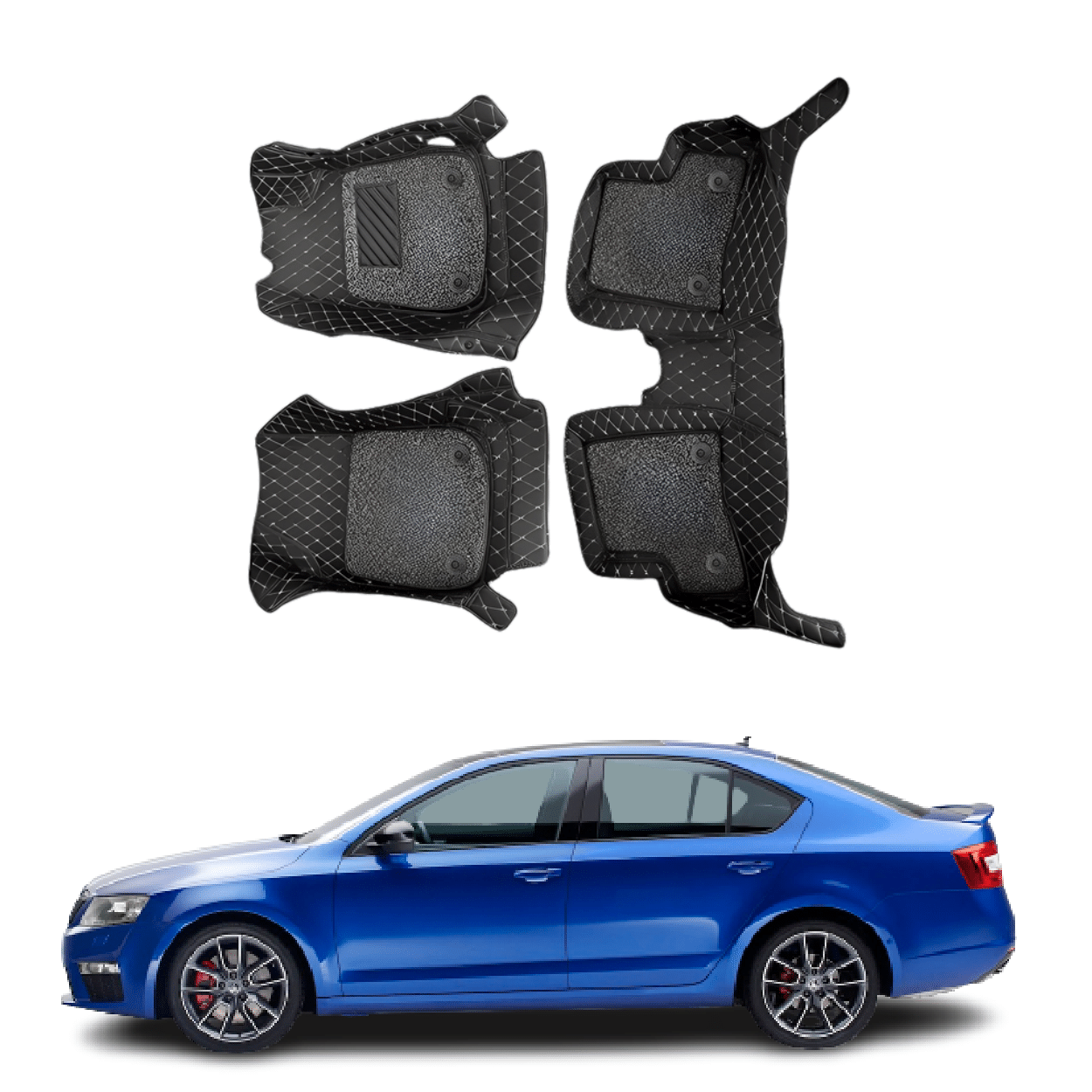 Buy 7D Car Floor Mats For Skoda Octavia Superfluous Mart