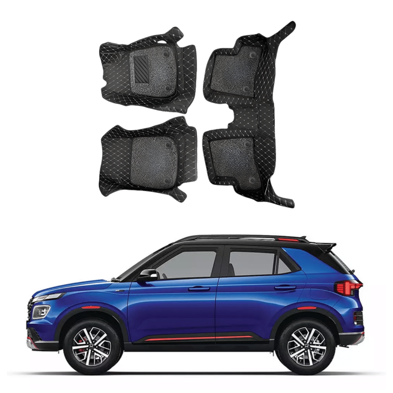 Buy 7D Car Floor Mats For Hyundai Venue NLine Superfluous Mart