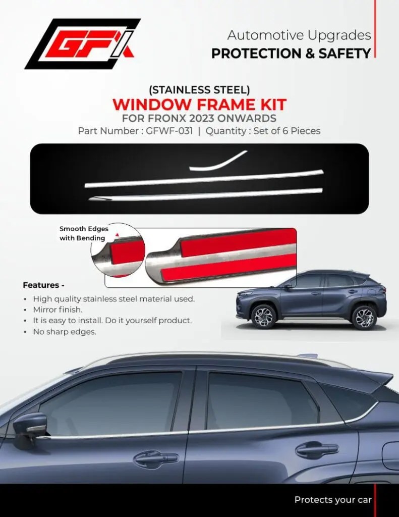 Window Frame Kit For Maruti Suzuki Fronx Model 2023 Onwards