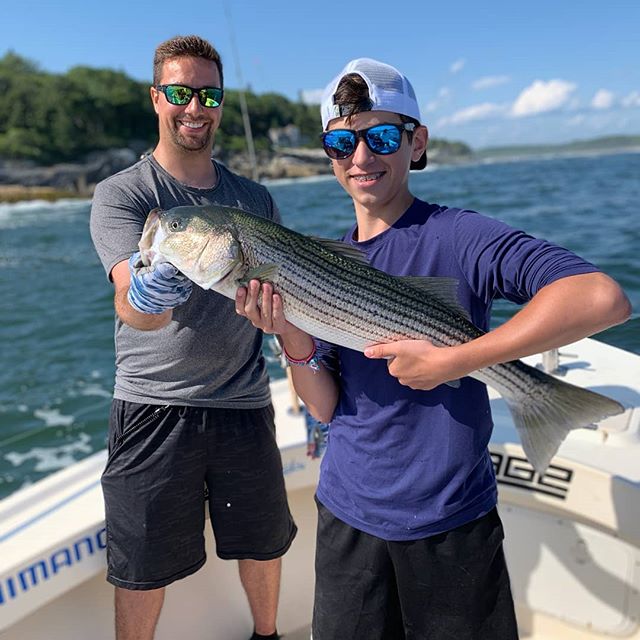 Maine Saltwater Striper Fishing Charters Bath